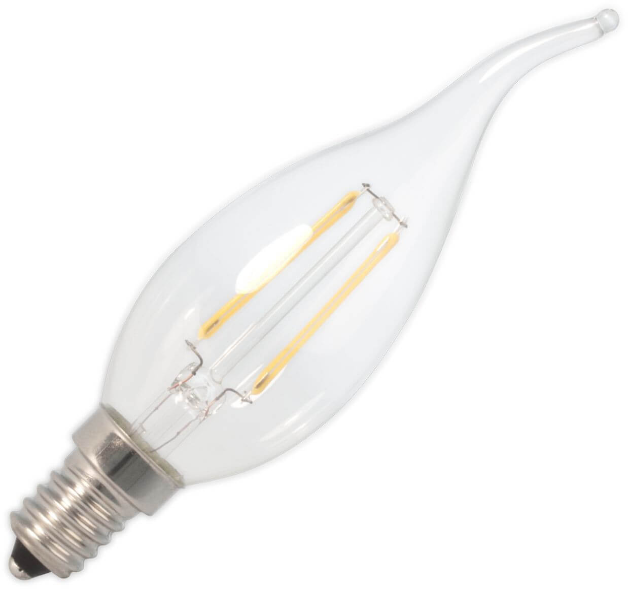 Bailey | LED Kaarslamp met tip | Kleine fitting E14 | 1W (vervangt 15W)
