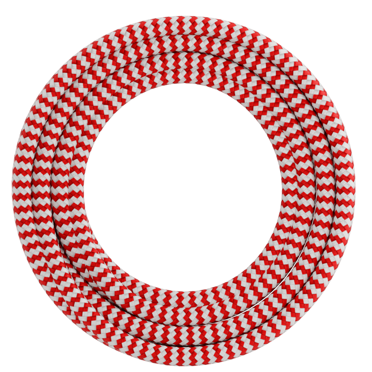 Calex | Textiel Omwikkelde Kabel | 2x0, 75mm² | 1, 5M | Rood/Wit | 60W