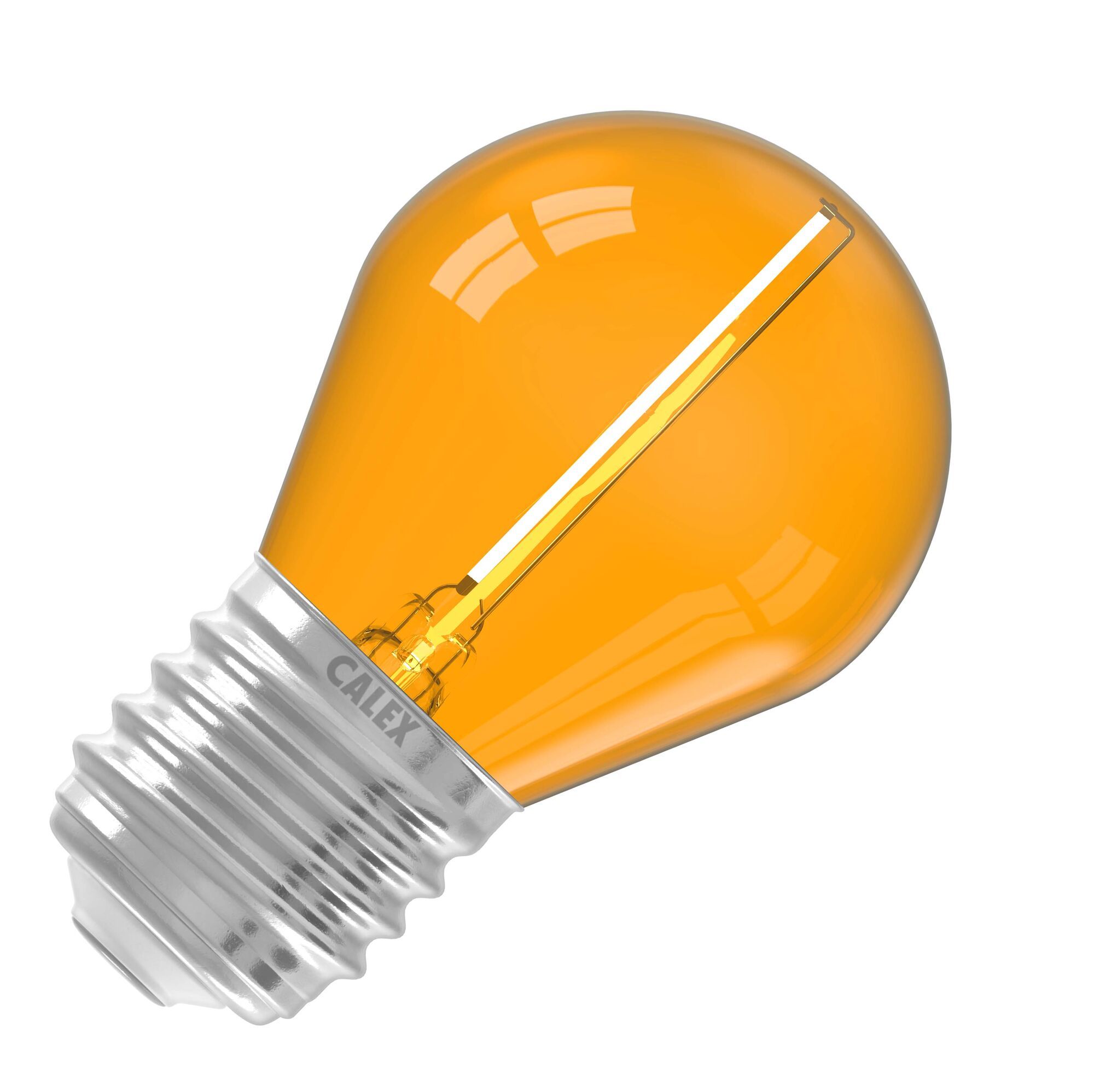 Calex | Led G45 | Orange | E27 Fitting | 0.5-1W