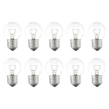 Gloeilamp | Grote fitting E27 | Kogellamp | Helder | 45mm | 60W