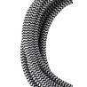 Bailey stoffen kabel 2-aderig zwart/wit 3m