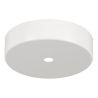Bailey plafondkap metaal wit + witte kabel grip