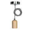 Bailey | Pendelarmatuur Hout | Grote fitting E27  | 60W 