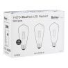 Bailey | 3x LED Buislamp | Grote fitting E27 | 4W Bailey | 3x LED Buislamp | Grote fitting E27 | 4W