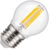 Lighto | LED filament | Grote fitting E27 | Kogellamp | Helder | 45mm | 5W