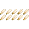 Lighto | LED filament | Grote fitting E27 | Buislamp | Goud | 45mm | 5W | 10 stuks Lighto | LED filament | Grote fitting E27 | Buislamp | Goud | 45mm | 5W | 10 stuks