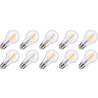 Lighto | LED filament | Grote fitting E27 | Standaardlamp | Helder | 60mm | 5W | 10 stuks Lighto | LED filament | Grote fitting E27 | Standaardlamp | Helder | 60mm | 5W | 10 stuks