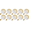 Lighto | LED filament | Grote fitting E27 | Globelamp | Goud | 125mm | 4W | 10 stuks Lighto | LED filament | Grote fitting E27 | Globelamp | Goud | 125mm | 4W | 10 stuks