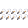 Lighto | LED filament | Grote fitting E27 | Kogellamp | Helder | 45mm | 4W | 10 stuks