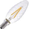 Lighto | LED filament | Kleine fitting E14 | Kaarslamp gedraaid | Helder | 35mm | 2W Lighto | LED filament | Kleine fitting E14 | Kaarslamp gedraaid | Helder | 35mm | 2W
