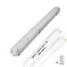 Lighto | LED TL + Armatuur | T8 | 2x18W | 120cm | IP65 | Waterdicht | vervangt 36W TL buis