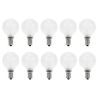 10x Gloeilamp Kogellamp | Kleine fitting E14 | 7W Mat 10x Gloeilamp Kogellamp | Kleine fitting E14 | 7W Mat