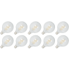 Lighto | LED filament | Grote fitting E27 | Globelamp | Helder | 125mm | 4W | 10 stuks
