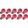 Lighto | LED lamp | Grote fitting E27 | Kogellamp | Roze | 45mm | 1W | 10 stuks