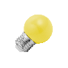 Lighto | LED Kogellamp Plastic | Grote fitting E27 | 1W Geel Lighto | LED Kogellamp Plastic | Grote fitting E27 | 1W Geel