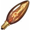 Kooldraadlamp kaars goud 25W kleine fitting E14