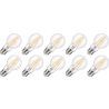 Lighto | LED filament | Grote fitting E27 | Standaardlamp | Helder | 60mm | 8W | 10 stuks Lighto | LED filament | Grote fitting E27 | Standaardlamp | Helder | 60mm | 8W | 10 stuks