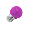 Lighto | LED lamp | Grote fitting E27 | Kogellamp | Paars | 45mm | 1W Lighto | LED lamp | Grote fitting E27 | Kogellamp | Paars | 45mm | 1W