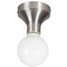 Plafond fitting E27 staal