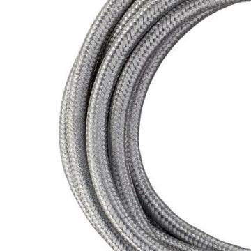 Bailey stoffen kabel 2-aderig metallic zilver 3m