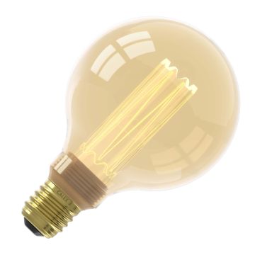 Calex | LED filament | Grote fitting E27 | Globe G95 | Goud | 3.5W