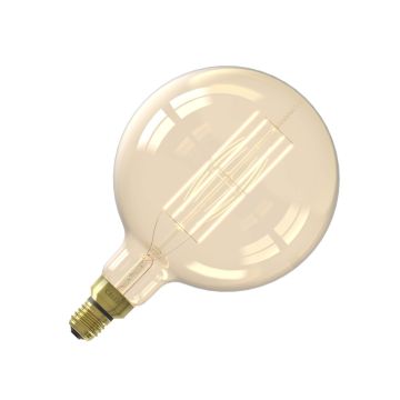 Calex | Megaglobe High Lumen G200 | Goud | Recht filament | 10,5W | E27 fitting