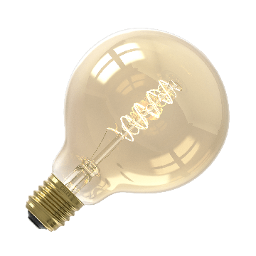 Calex | LED filament | Grote fitting E27 | G95 Globe | Goud | 5.5W | 3-step dimming