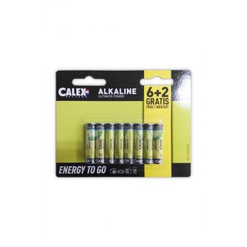 Calex Alkaline penlite AAA batterijen voordeelpak 6+2 stuks