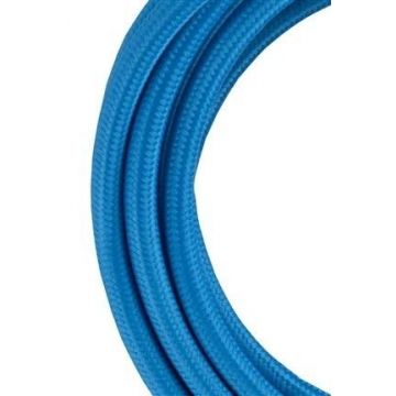 Bailey stoffen kabel 2-aderig blauw 3m