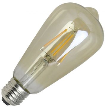 Bailey | LED Edison Lamp Waterdicht IP65 | Grote fitting E27 | 4W (vervangt 32W) Goud