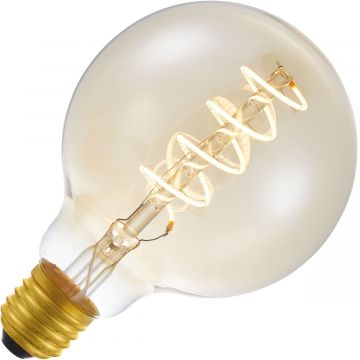 Lighto | LED Globelamp | Grote fitting E27 Dimbaar | 4W 95mm | Goud