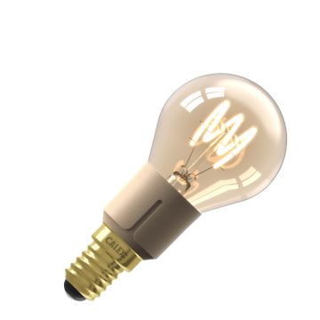 Calex | LED filament | Kleine fitting E14 | P45 Kogel | Goud | 4W | 3-step dimming