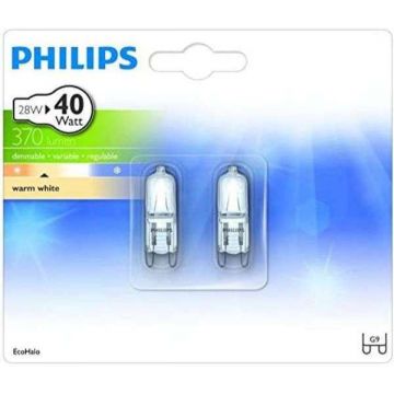 PHILIPS | 2x Halogeen Insteeklamp | G9 230V