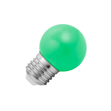 Lighto | LED Kogellamp Plastic | Grote fitting E27 | 1W Groen