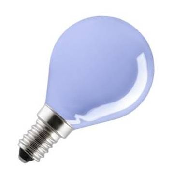 Gloeilamp Kogellamp | Kleine fitting E14 | 15W Blauw