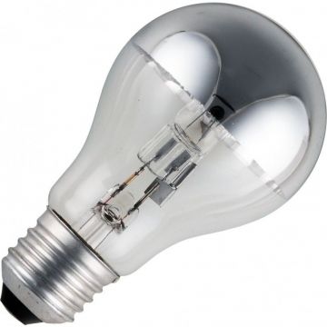 Halogeen ECO Kopspiegellamp | Grote fitting E27 | 28W (vervangt 40W) Zilver