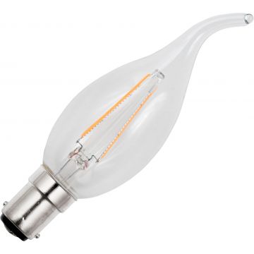 SPL | LED Kaarslamp met tip | Bajonetfitting Ba15d | 2W (vervangt 20W)