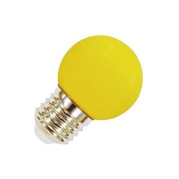 Lighto | LED Kogellamp Plastic | Grote fitting E27 | 1W Geel