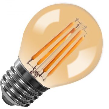 Lighto | LED Kogellamp | Grote fitting E27 Dimbaar | 4W Goud
