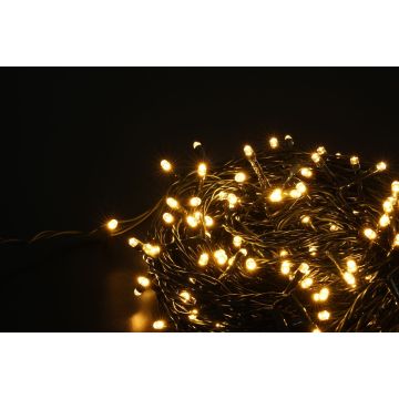 Modee | Kerstverlichting LED lichtsnoer | 20m | 200 Lichtpunten met 8 Lichtstanden | IP44 | Warm Wit Licht