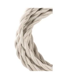 Bailey stoffen kabel gedraaid 2-aderig beige 3m
