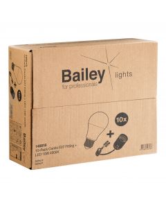 Bailey | 10x LED Lamp | Grote fitting E27  | 10W