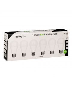 Bailey | 6x LED Lamp | Grote fitting E27  | 8W