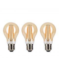 Bailey | 3x LED Lamp | Grote fitting E27  | 6W