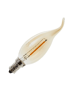 Lighto | LED Kaarslamp | Kleine fitting E14 | 1W Goud