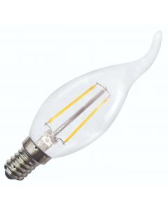 Bailey | LED Kaarslamp met tip | Kleine fitting E14  | 2W