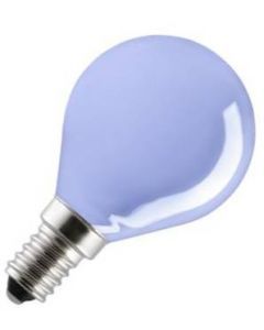 Gloeilamp Kogellamp | Kleine fitting E14 | 15W Blauw
