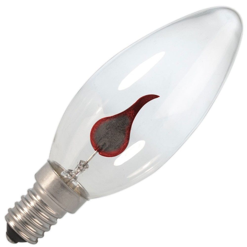 rustig aan Perioperatieve periode toewijding Calex | Gloeilamp Kaarslamp met vlam Flikkerend| Kleine fitting E14 | 3W
