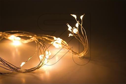 Cascade ijzerdraad LED kerstverlichting 8 x 66cm op batterijen