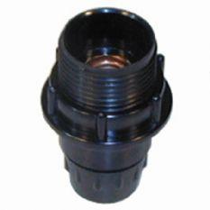Huismerk Fitting E14 Zwart Met Schroefdraad